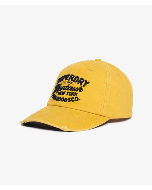 Superdry Yellow & Co Vintage Applique Baseball Cap