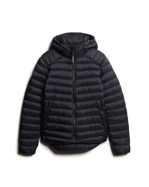 Superdry Blue & Co Fully Lined Hooded Fuji Sport Padded Jacket for men