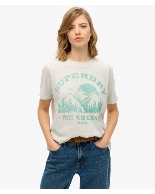 Superdry White & Co Lo-fi Outdoor Mono Relaxed T-shirt