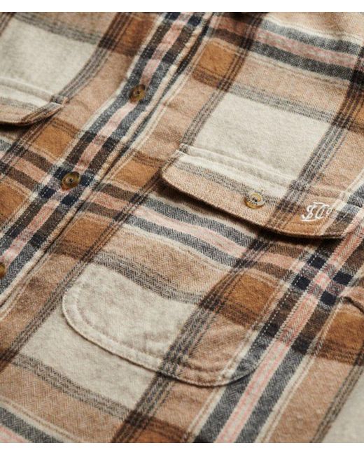 Superdry Brown & Co Lumberjack Check Flannel Shirt