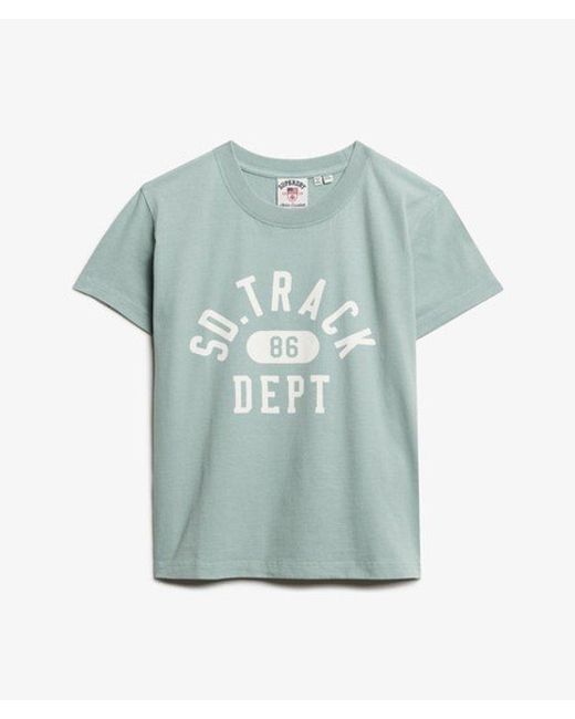 Superdry Gray & Co Athletic Graphic Fitted T-shirt