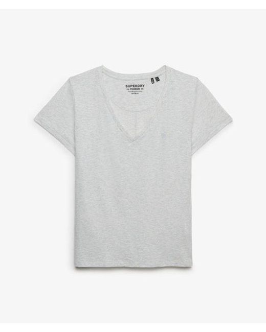 Superdry White & Co Studios Slub Embroidered T-shirt