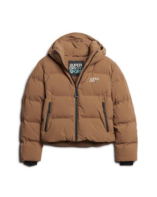 Superdry Blue & Co Hooded Boxy Puffer Jacket