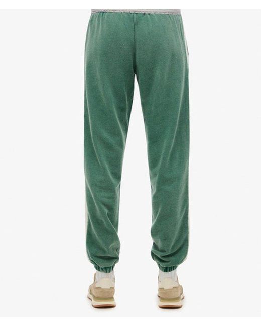 Superdry Green & Co Athletic Essentials Vintage Side Stripe joggers