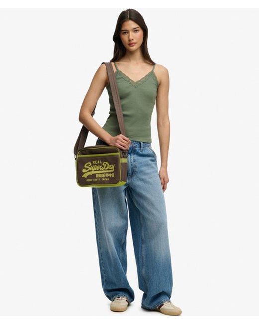 Superdry Green & Co Mini Alumni Crossbody Bag
