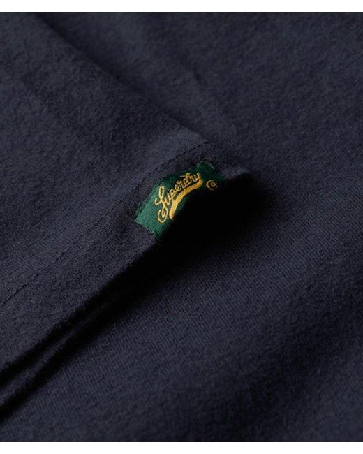 Superdry Blue & Co Varsity Flocked Fitted T-shirt