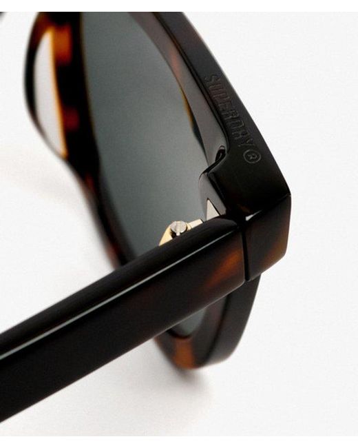 Femme Lunettes De Soleil Rétro Carrées Taille: 1Taille Superdry en coloris Black