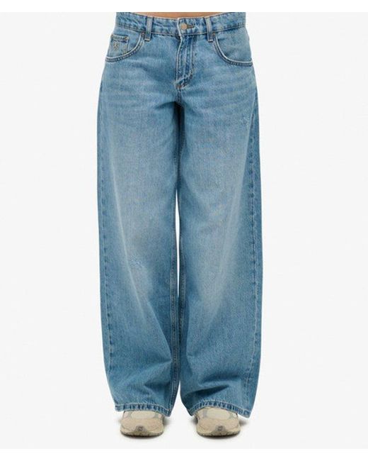 Superdry Blue & Co Cult Mid Rise baggy Jeans
