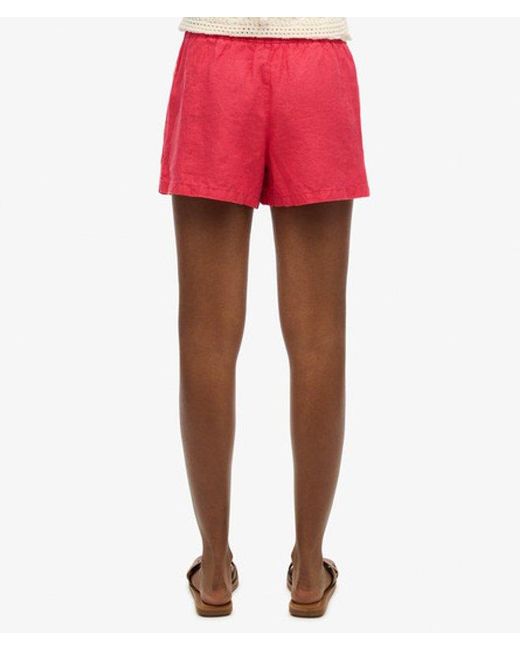 Superdry Red & Co Linen Shorts