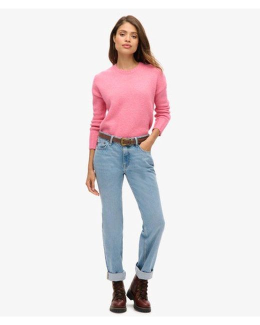 Superdry Red & Co Essential Crew Neck Jumper