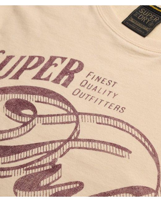 Superdry Blue & Co Heritage Script T-shirt for men