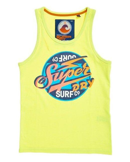 Camiseta de tirantes surfera Reworked Classic Superdry de Denim de color  Amarillo para hombre | Lyst