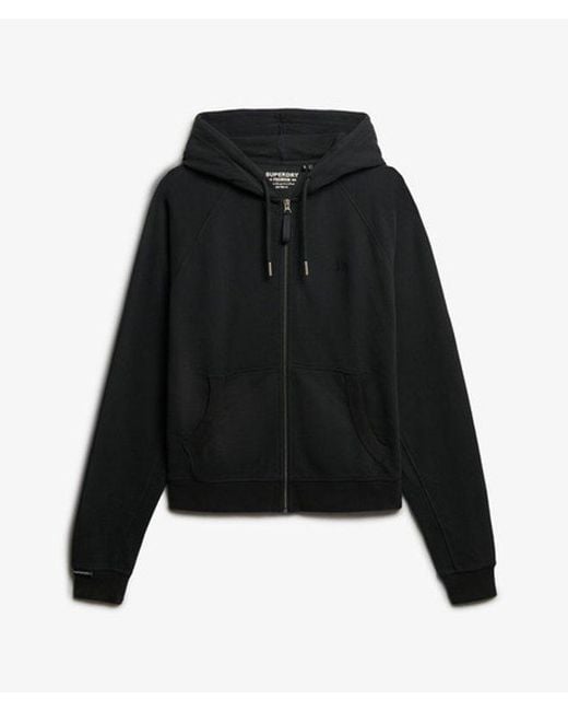 Superdry Black & Co Studios Relaxed Zip Hoodie