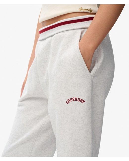 Superdry White & Co Athletic Essentials Logo Low Rise Flare jogger