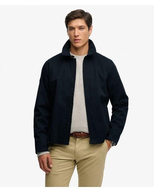 Superdry Blue & Co Collared Harrington Jacket for men