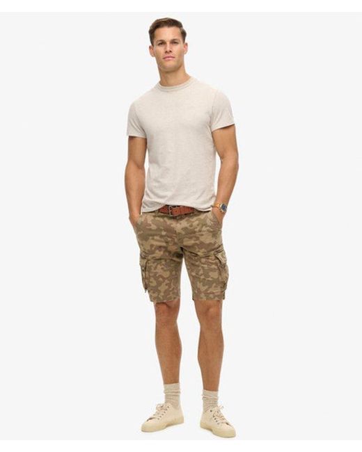Superdry Core Cargo Short Relaxed Pasvorm in het Natural voor heren