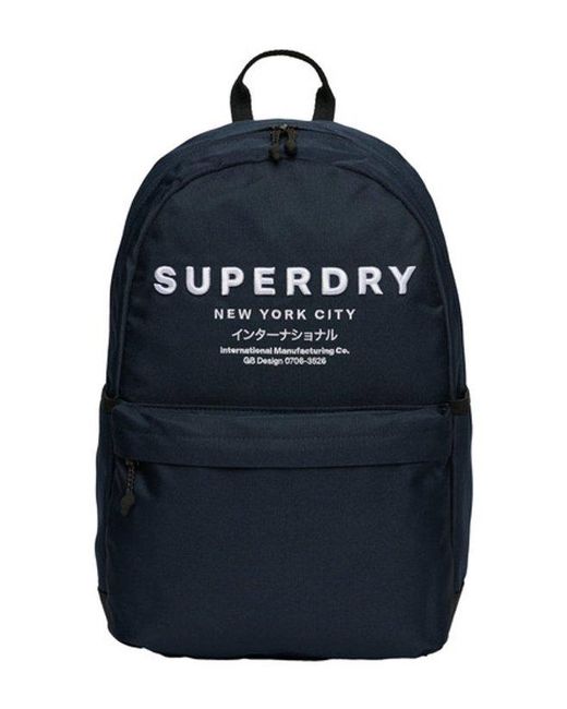 Superdry Logo Graphic Montana Rugzak in het Blue