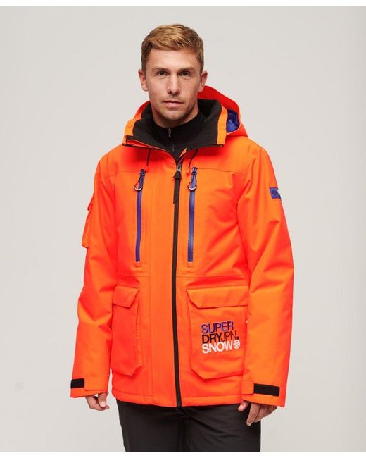 Superdry Ultimate Rescue Ski-jas in het Oranje voor heren | Lyst NL