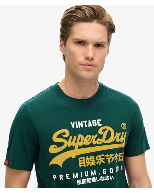 Superdry Green & Co Duo Vintage Logo T-shirt for men