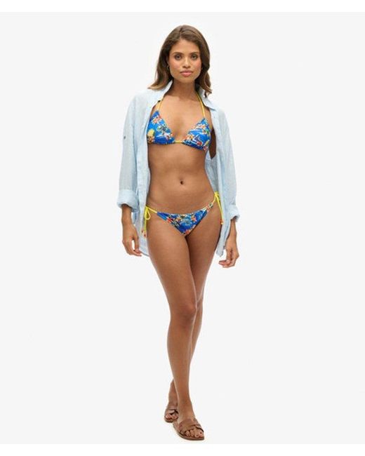 Superdry Blue & Co Tie Side Cheeky Bikini Briefs