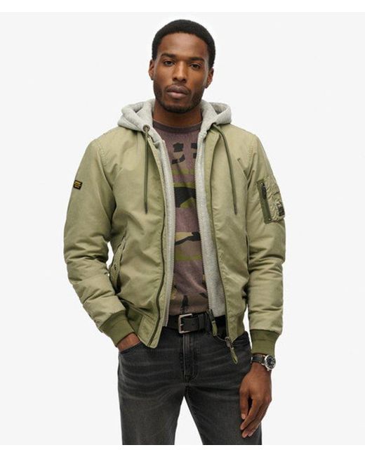 Superdry Green Military Ma1 Bomber Jacket for men