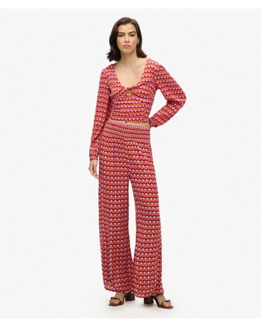 Superdry Red & Co Beach Pants