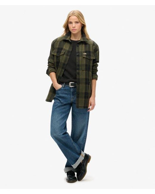Superdry Blue & Co Knitted Slouchy Crew Neck Sweatshirt