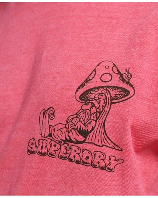 Superdry Into The Woods Graphic T-shirt Pink / Raspberry Pink for men
