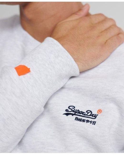 Superdry White Label Crew Sweatshirt Ice Marl for men