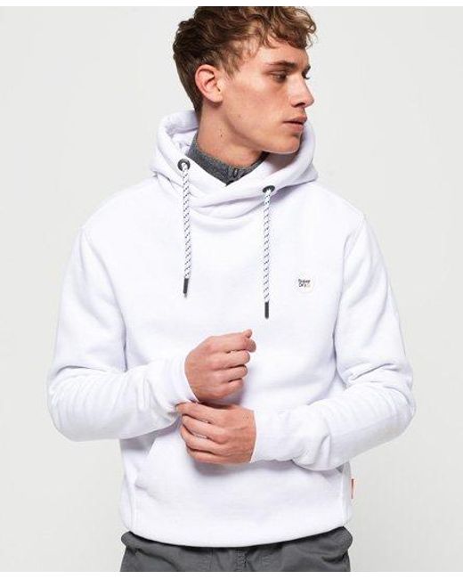 Superdry White New House Oversized Hoodie for men