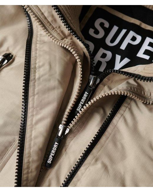 Superdry Mountain Sd Windcheater Jas in het Natural voor heren
