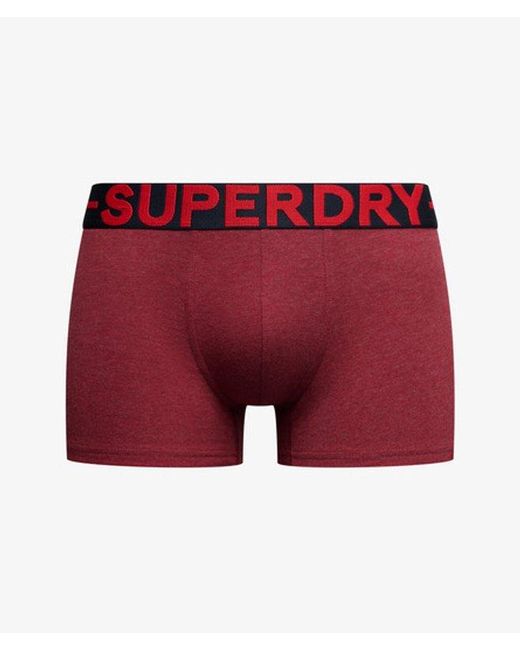 Superdry Red & Co Trunk Triple Pack for men