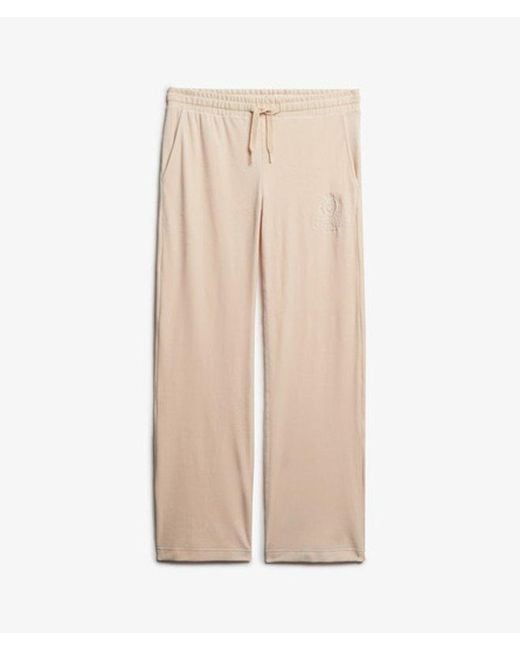 Superdry Natural Country Club Velour joggers
