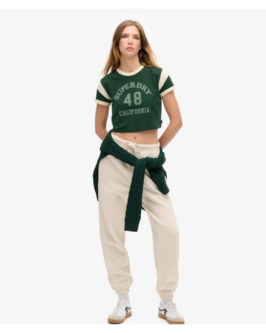 Superdry Green & Co Athletic Essentials Graphic Ringer T-shirt