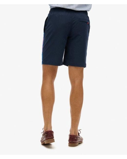 Superdry Blue & Co Sportswear Logo 19 Inch Recycled Boardshorts for men