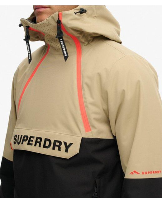 Superdry Natural & Co Freestyle Overhead Ski Jacket for men
