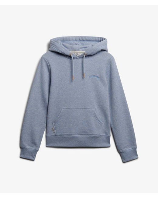 Superdry Blue & Co Essential Logo Embroidered Hoodie