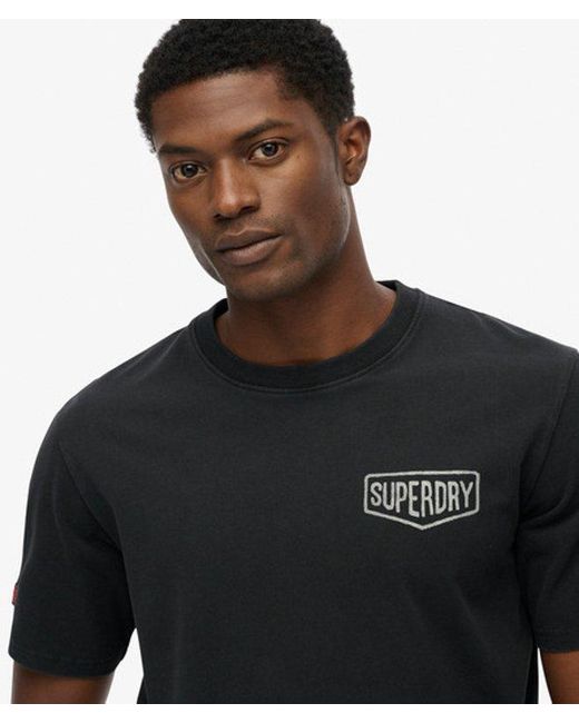 Superdry Black & Co Work Tab Loose T-shirt for men