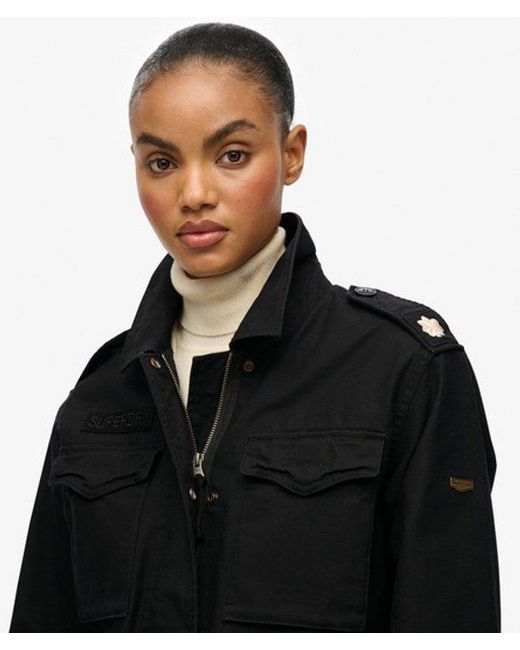 Superdry Veldjack Met Versieringen in het Black
