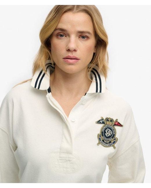 Superdry Brown & Co Crest Rugby Top