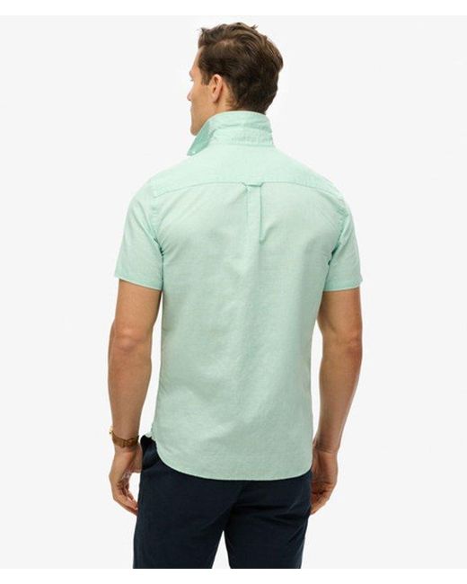 Superdry Green & Co Cotton Linen Short Sleeve Shirt for men