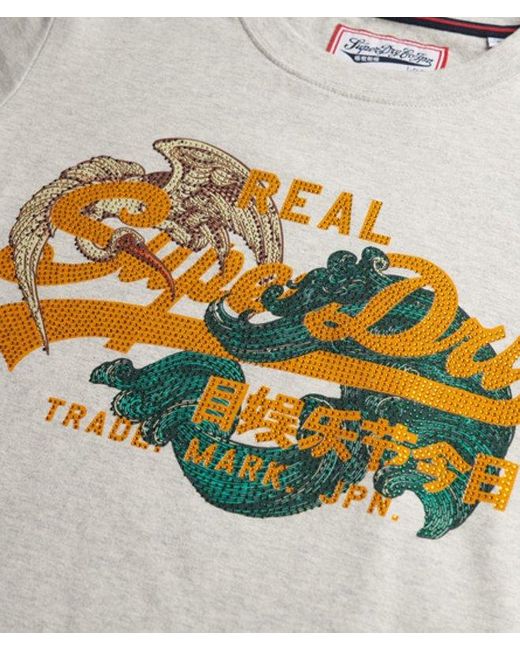 Superdry Green & Co Tokyo Vintage Logo Relaxed T-shirt