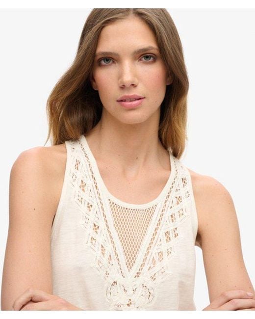 Superdry White & Co Jersey Lace Vest