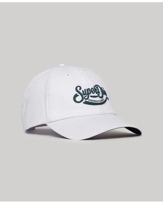 Superdry White Graphic Baseball Cap