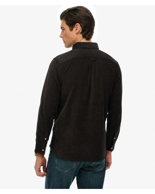 Superdry Black & Co Classic Needle Cord Shirt for men