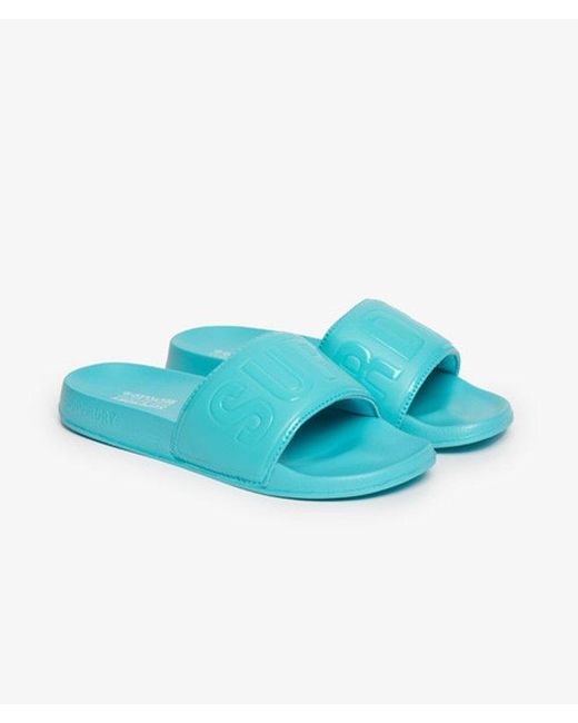 Superdry Blue Code Core Pool Sliders