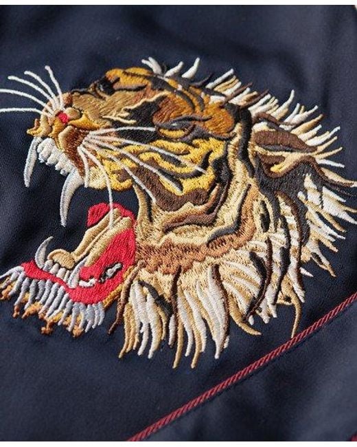Superdry Blue Vintage Embroidered Sukajan Jacket