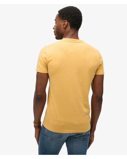 Superdry Blue & Co Slim Fit Organic Cotton Essential Logo V Neck T-shirt for men