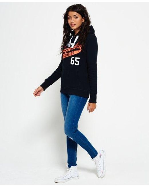 Superdry Blue Team Comets Hoodie Eclipse