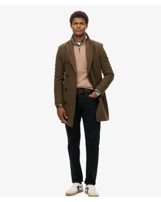 Superdry Natural & Co Merino Half Zip Jumper for men